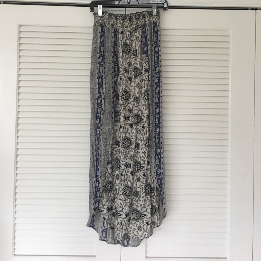 Urban Outfitters floral skirt with slit